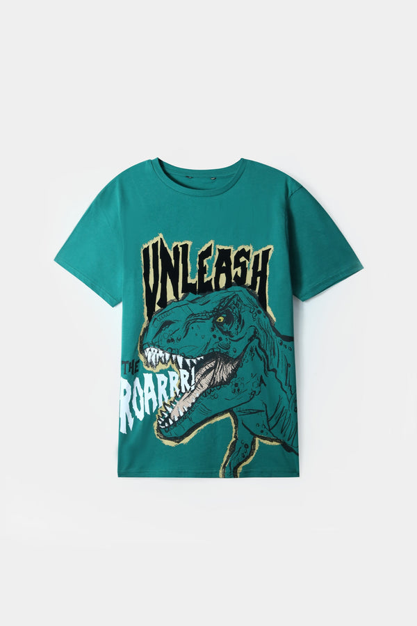 Boys Premium Quality "Unleash" Printed Cotton T-Shirt