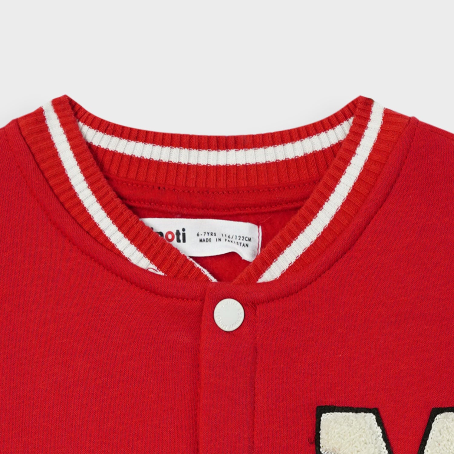 Kids Premium Quality Base Ball Embroidered Fleece Red Jacket 333 5678405