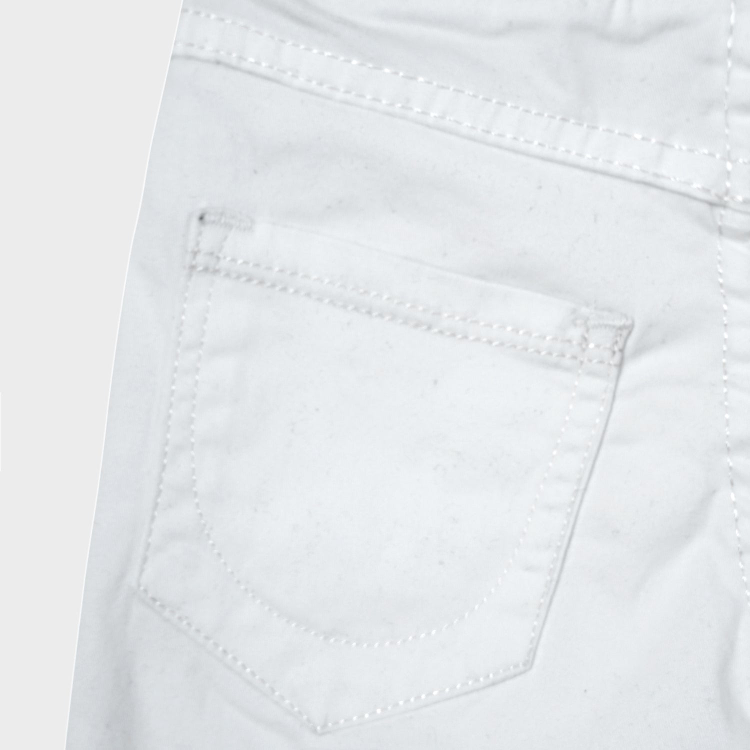 Boys Premium Quality Adjustable Stretch White Jeans