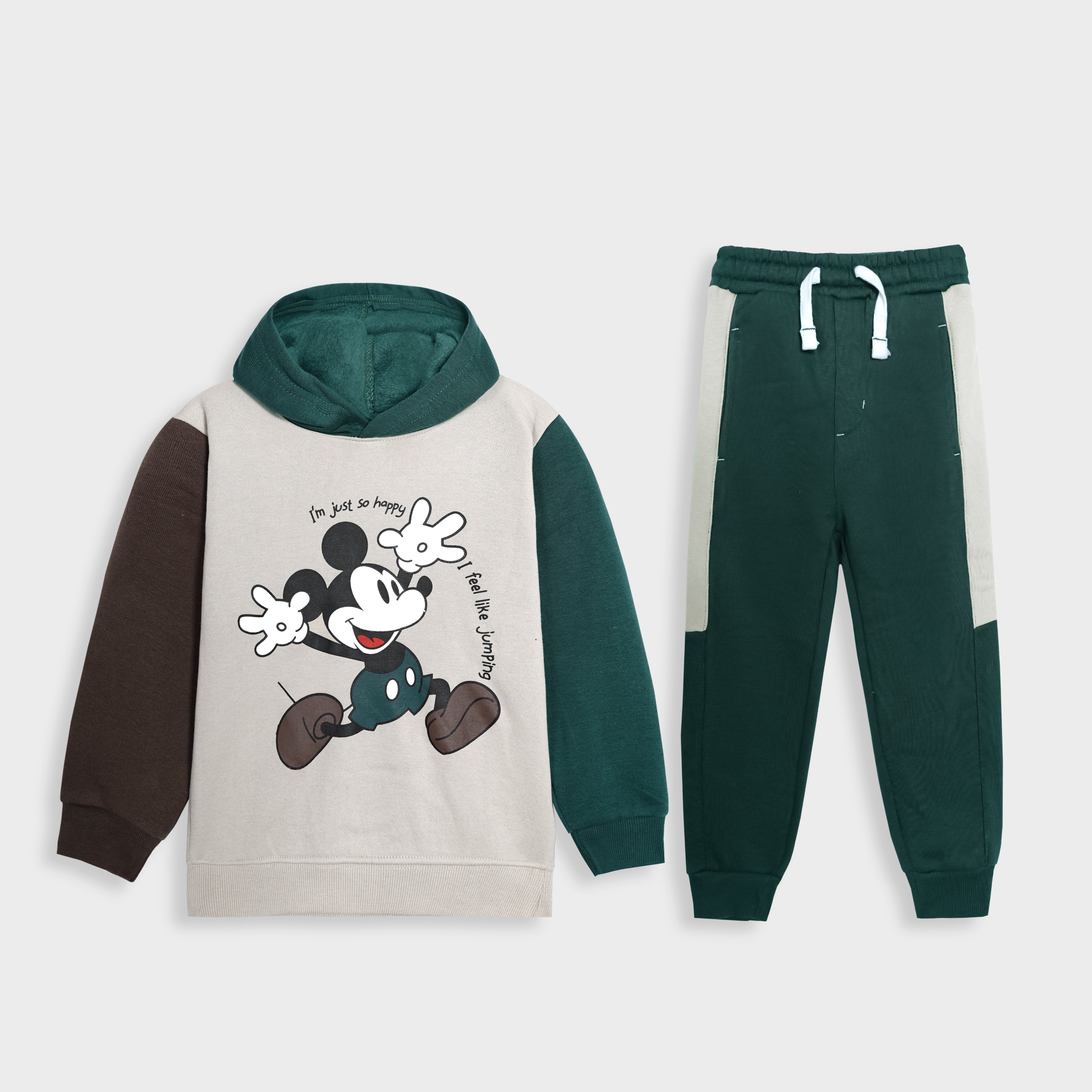 Kids Premium Quality "Mickey" Printed Fleece Tracksuit