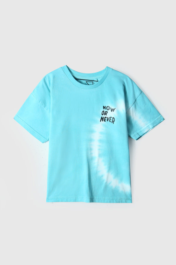 Girls Tie & Dye Printed Soft Cotton T-Shirt