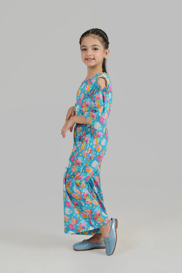 Digital Printed Lawn Jumpsuit