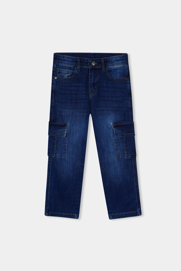 6 Pocket Denim Pant Dark Blue