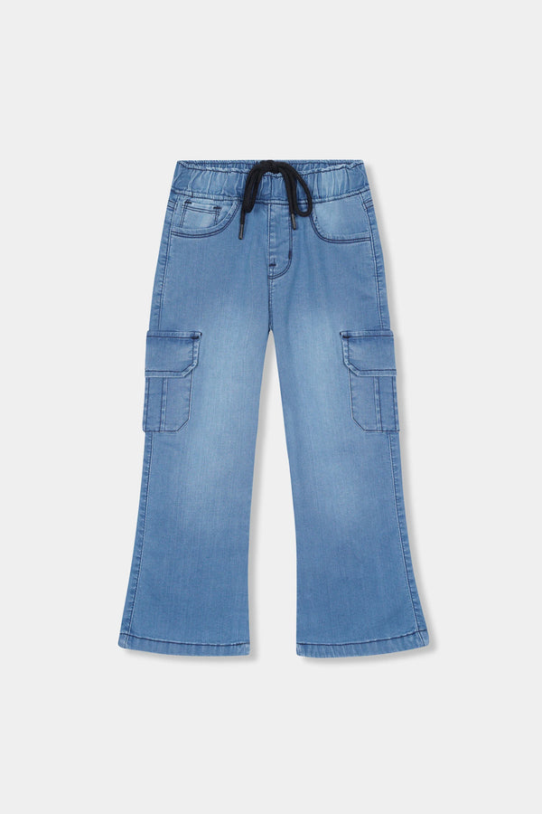 Girls 6 Pocket Wide Leg Pants