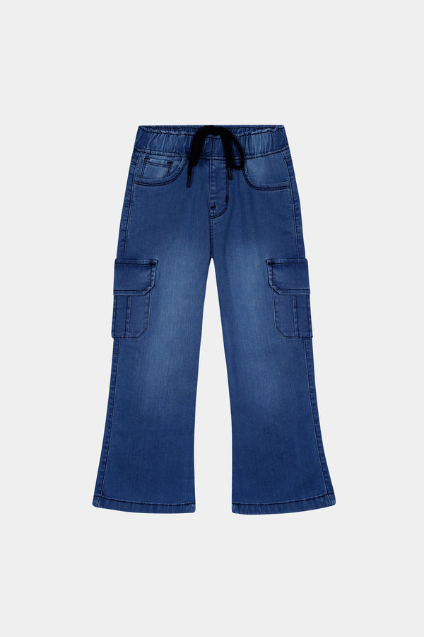 Girls 6 Pocket Wide Leg Pants