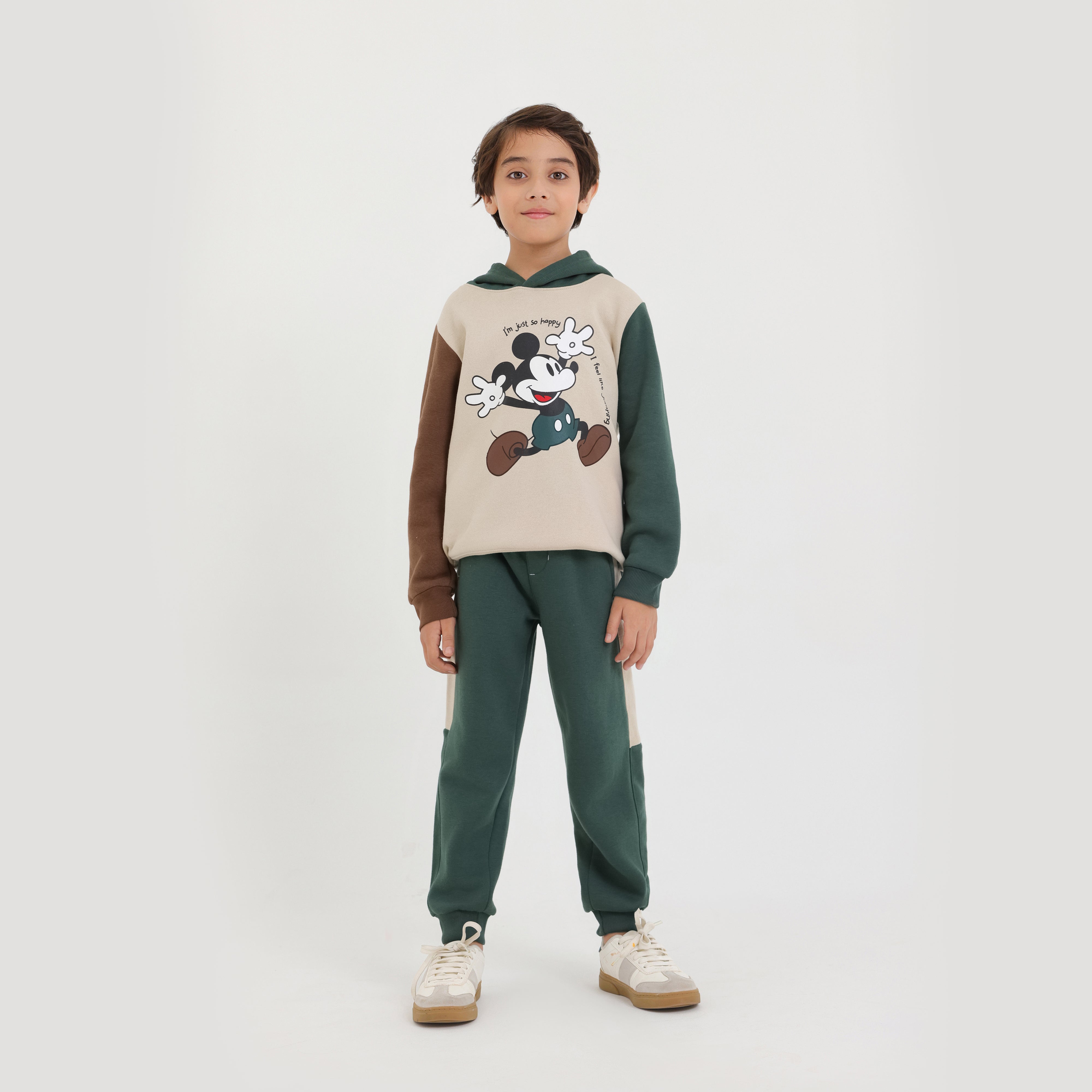 Kids Premium Quality "Mickey" Printed Fleece Tracksuit