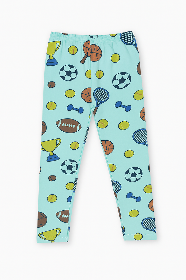 Sports Printed Girls Soft Cotton  Lycra Tight