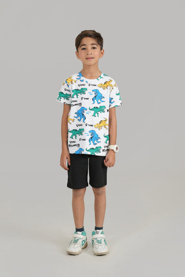 Dino Shirt with Black Short