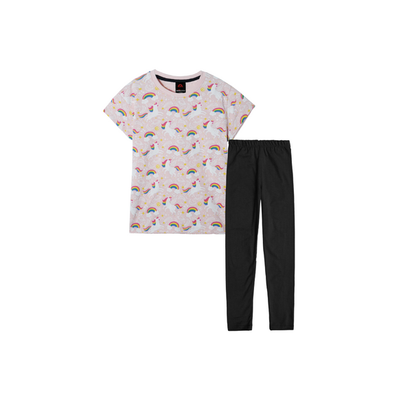 Unicorn T Shirt Paired with Lycra cotton Tight