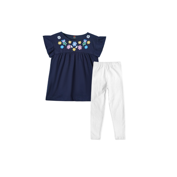 TOP Girl T Shirt Paired with Lycra cotton Tight