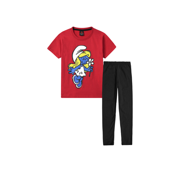 SMURF T-Shirt Paired with Lycra cotton Tight