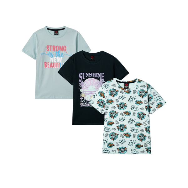 Combo of 3 Girls T shirts  Tom & Jerry