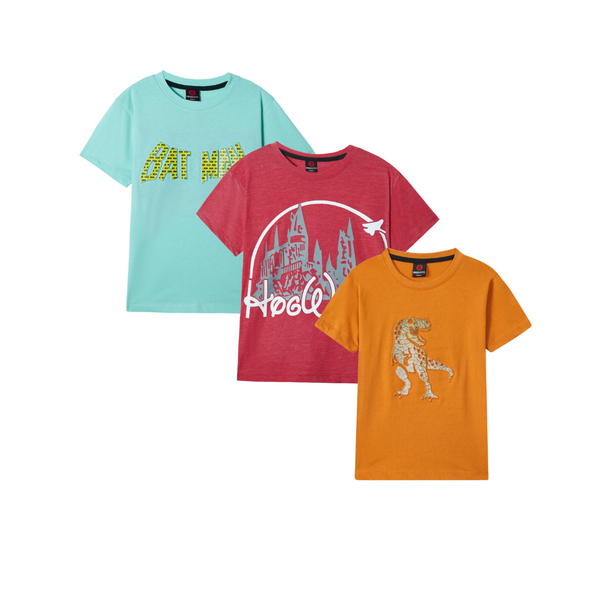 Combo of 3 Boys T shirts Batman