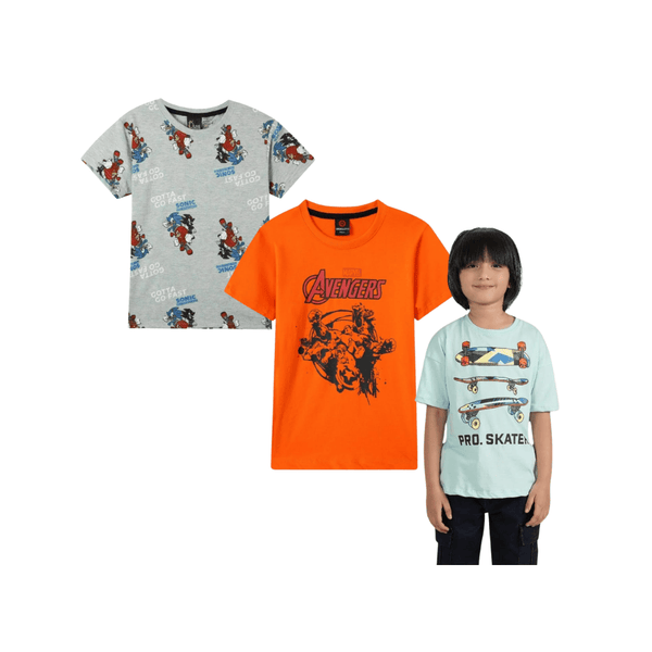 Combo of 3 Boys T shirts Avengers