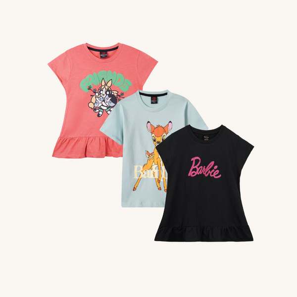 Combo of 3 Girls T shirts Power Puff