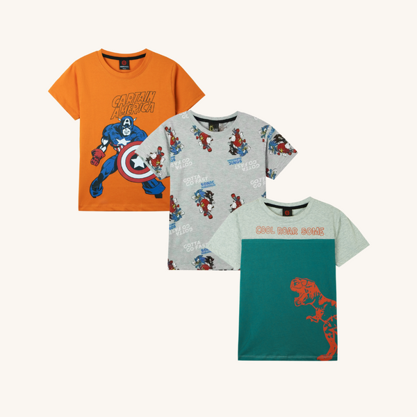 Combo of 3 Boys T shirts