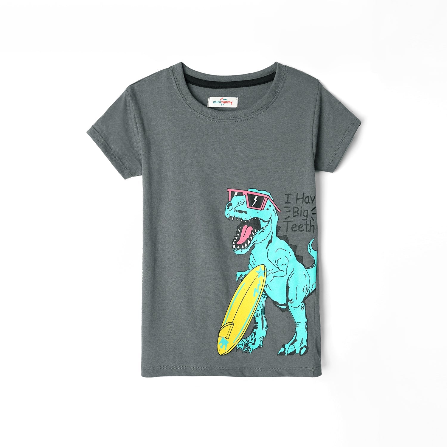 Kids Soft Cotton "Dino" Printed T-Shirt