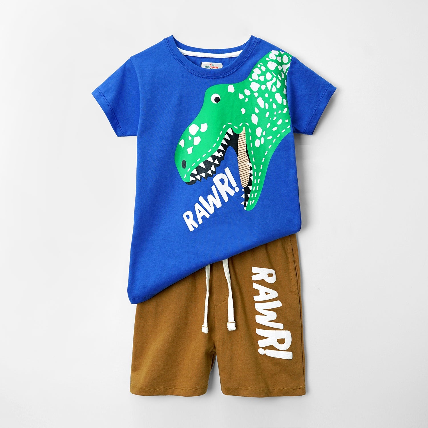 Boys Soft Cotton "Dino" Printed Suit