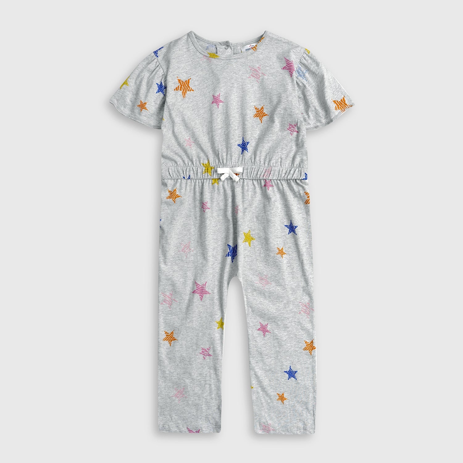 Girls Fashion All Over Printed Soft Cotton Jumpsuit