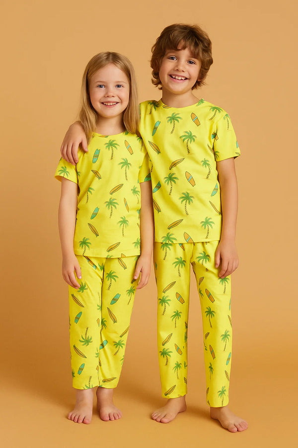 Girls soft cotton all over printed