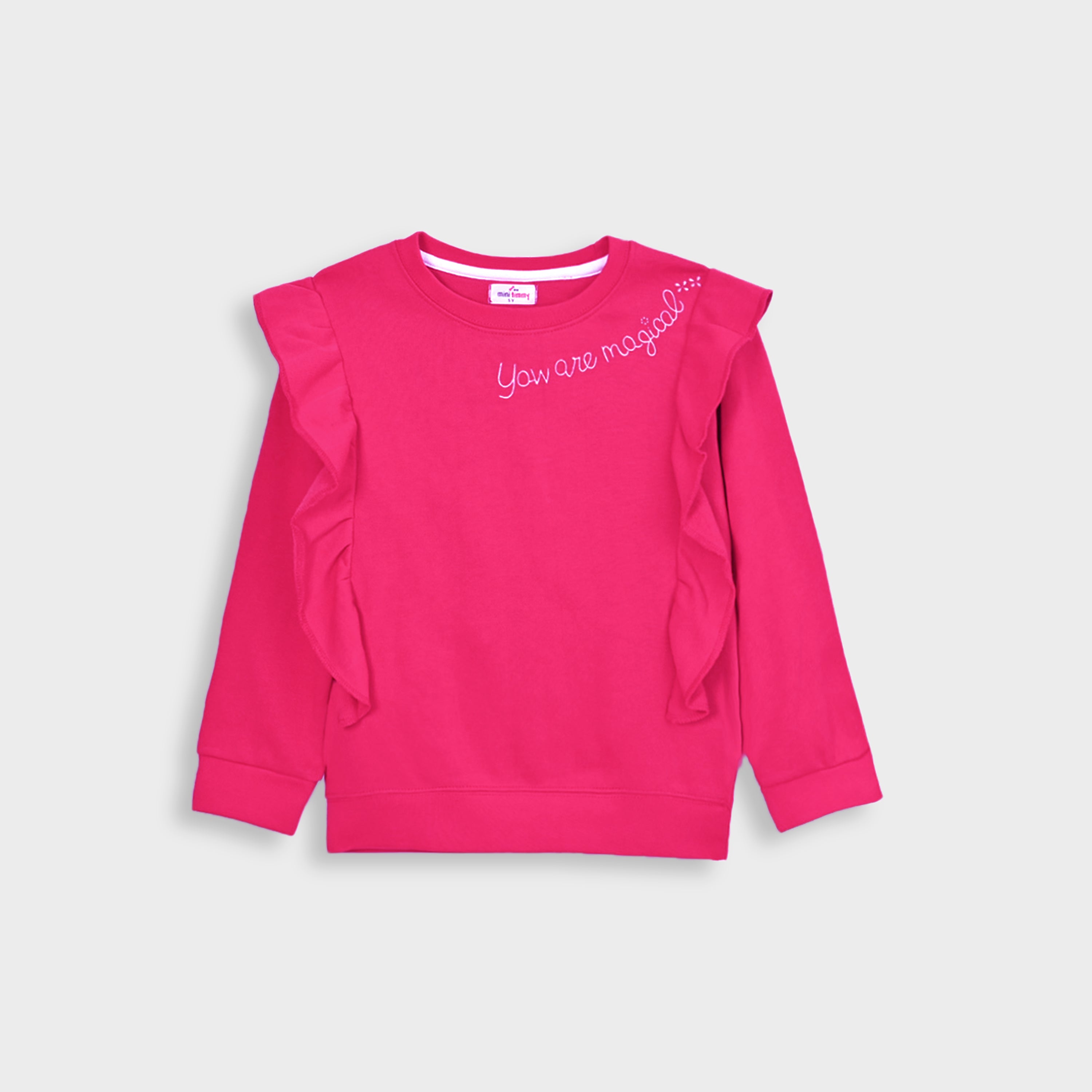 Premium Quality Printed Fleece Sweatshirt For Girls